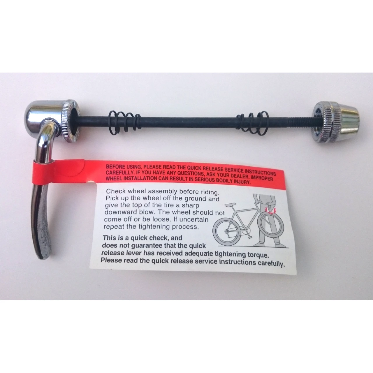 Includes front Quick Release QR9630.